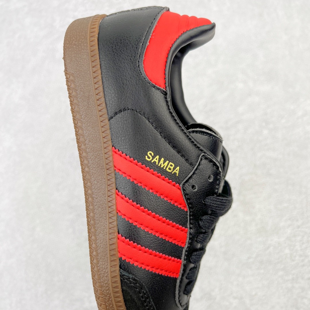 Adidas Originals Samba Team 黑红 低筒 复古板鞋 休闲鞋 男鞋 女鞋  HQ7030