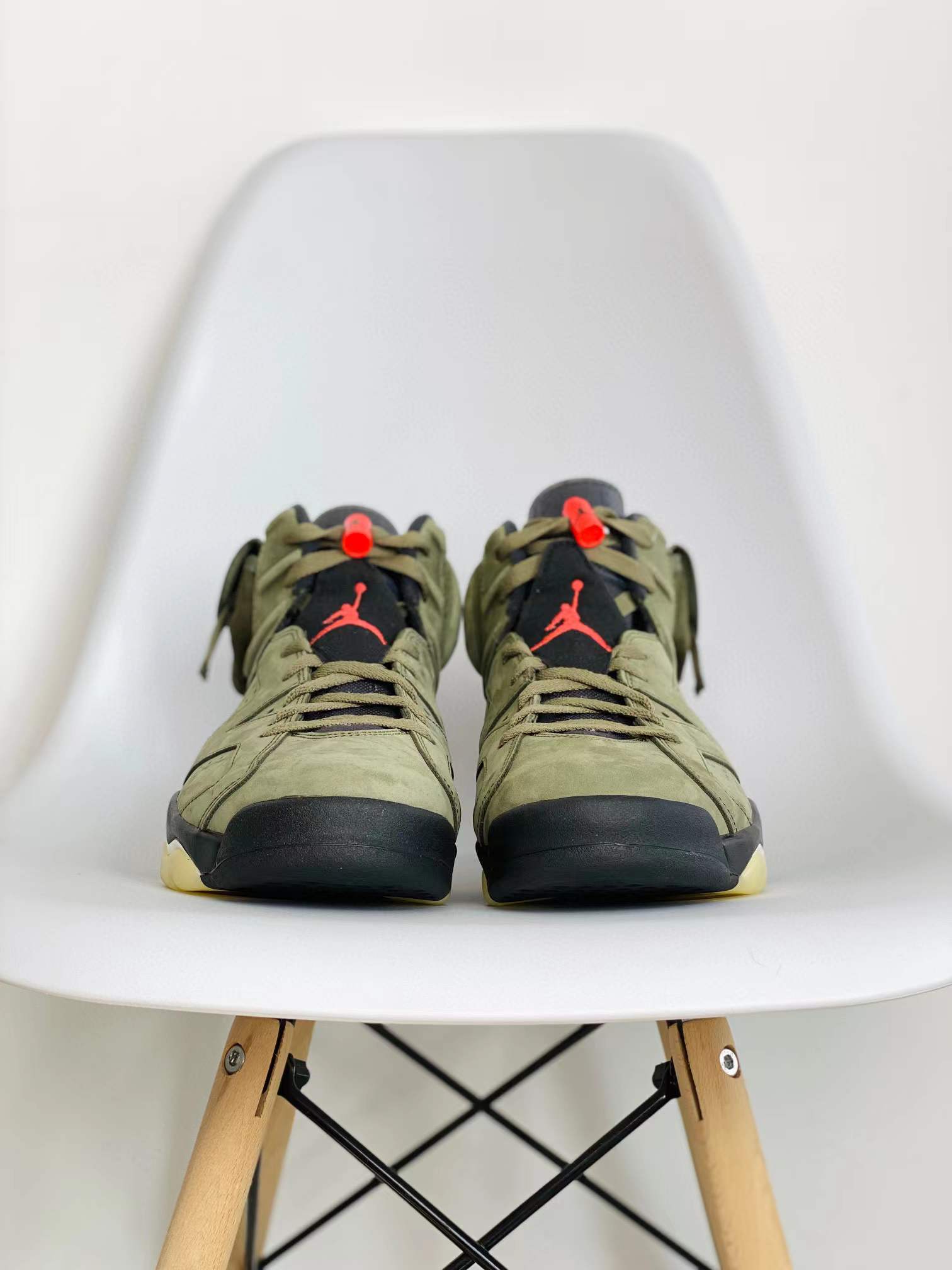 Travis Scott Air Jordan 6 AJ6  Medium Olive TS联名 橄榄绿 军绿 鬼脸 口袋 高筒 男鞋 休闲鞋 板鞋 篮球鞋 CN1084-200