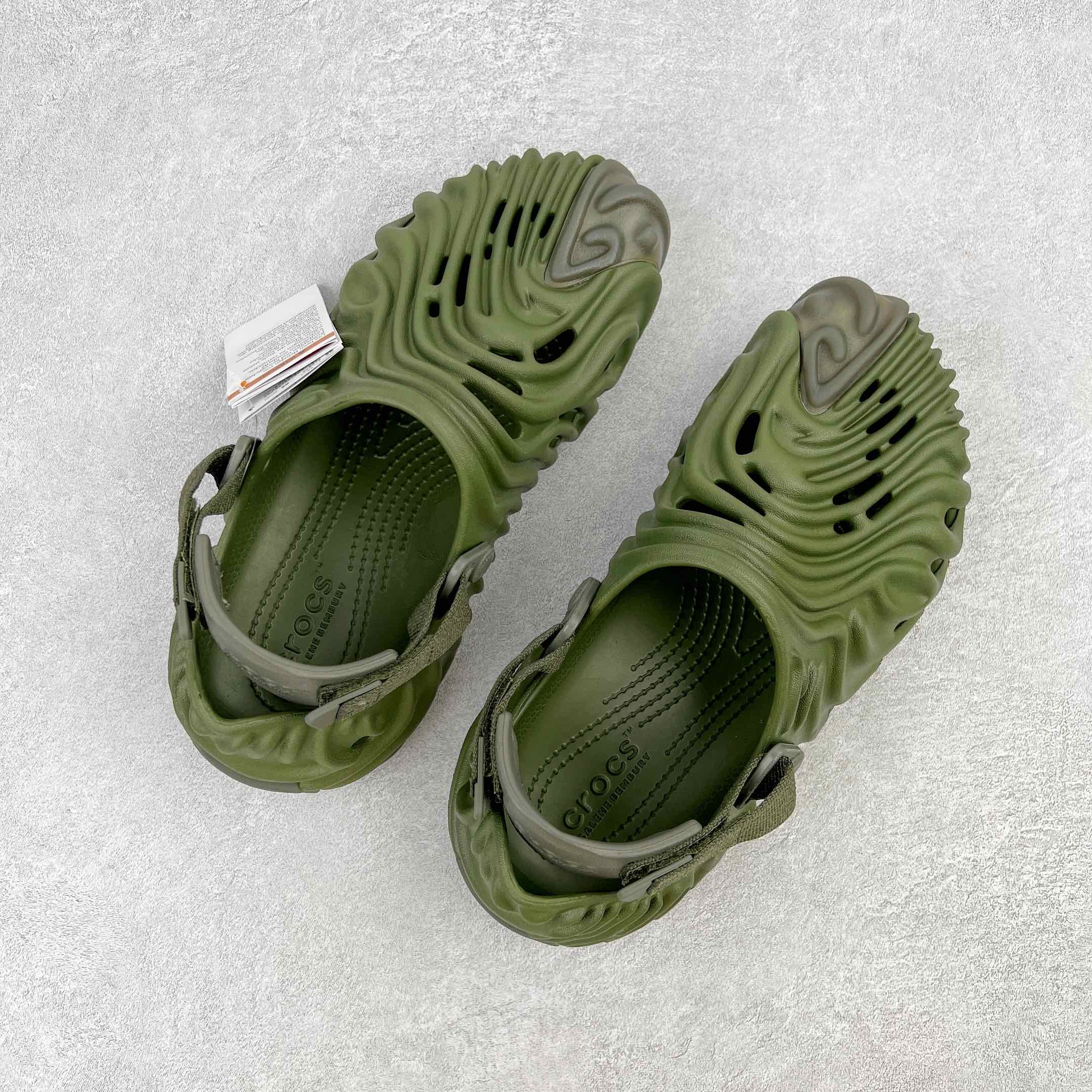 Salehe Bembury Crocs Pollex Clog Cucumber 军绿色 室内外 拖鞋 沙滩鞋  男女同款 207393-309