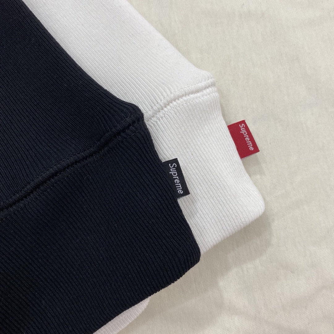 Supreme Week 6 Swarovski 联名款 S Logo Hooded Sweatshirt S 水钻徽标 黑色 白色 连帽卫衣 加绒 宽松 男女同款 SUP-SS21-583