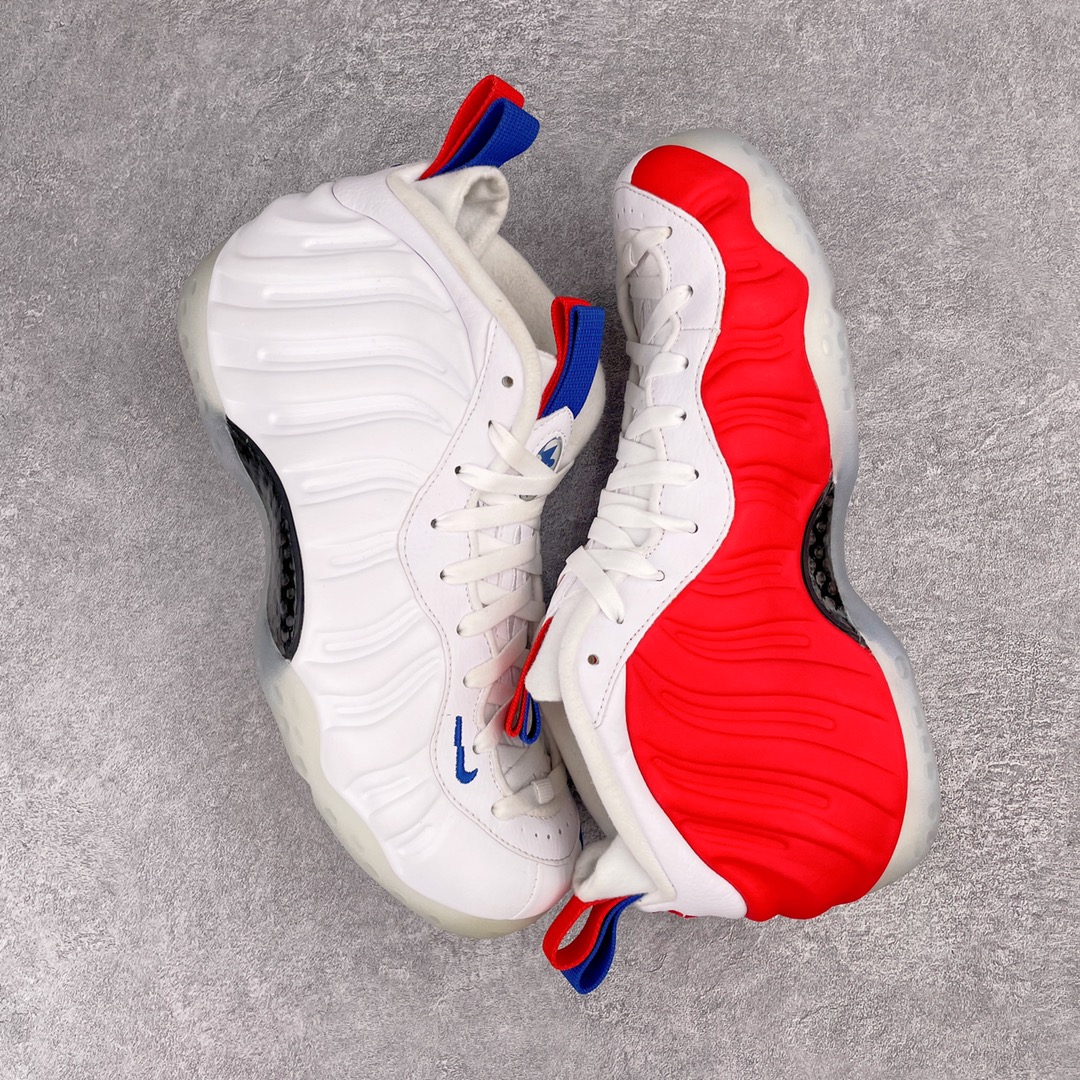 NIKE Air Foamposite One USA Vandalized 美国喷 红蓝鸳鸯 喷泡 篮球鞋 男鞋 碳板 AA3963-102