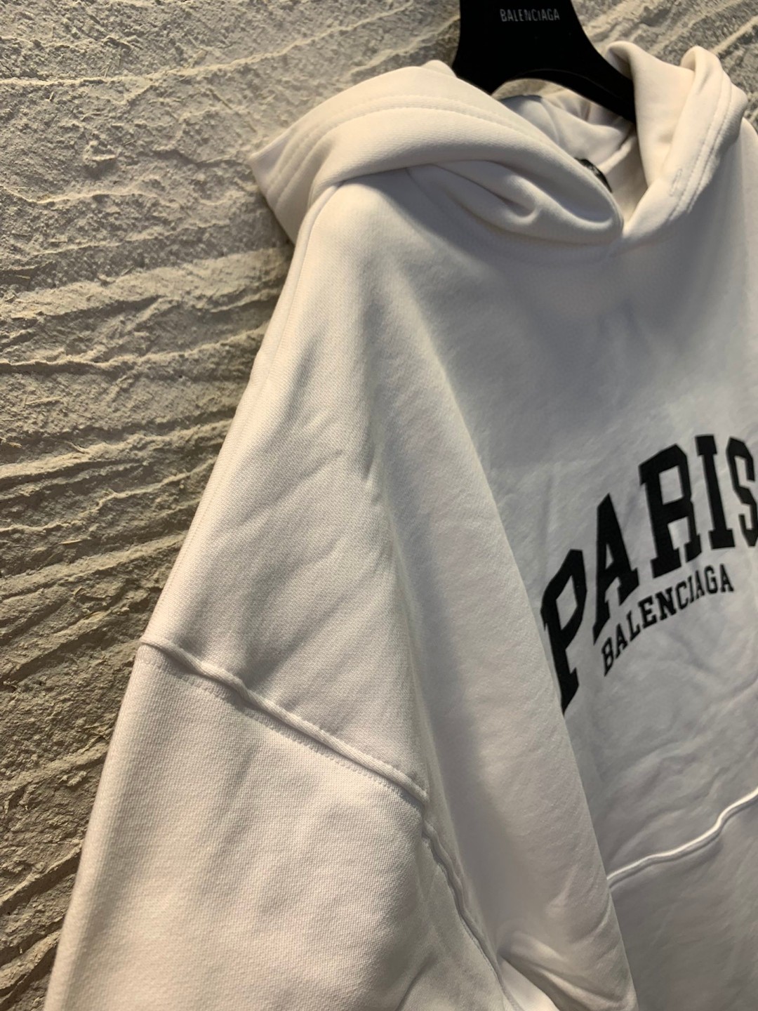 Balenciaga SS22 城市系列 纯色 白色 连帽卫衣 套头卫衣 长袖 秋冬 男女同款 674986TLVL89040