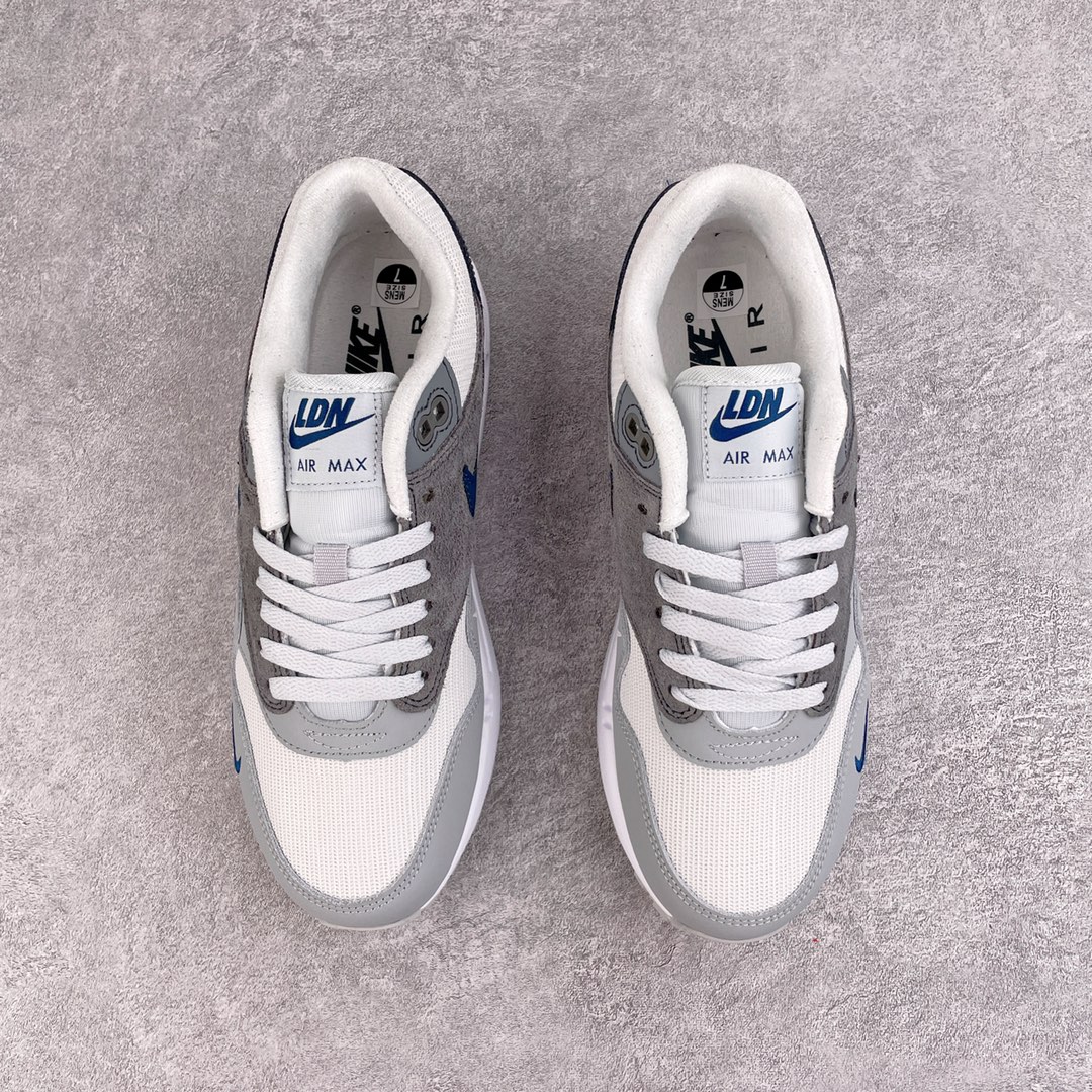 Air Max 1 London City Pack 伦敦城市公园 灰白黑 低筒 减震运动鞋 休闲鞋 板鞋 男鞋 女鞋 CV1639-001