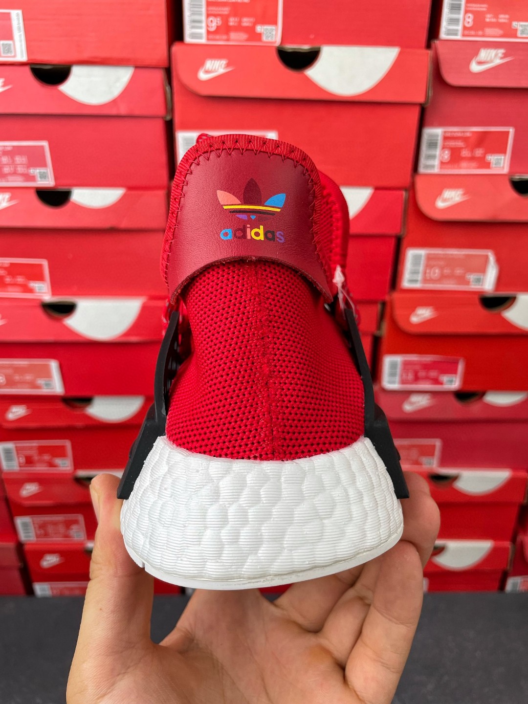 Pharrell Williams x adidas originals NMD HU Human Race Scarlet 菲董联名 红白 低筒 运动鞋 休闲鞋 男鞋女鞋 BB0616