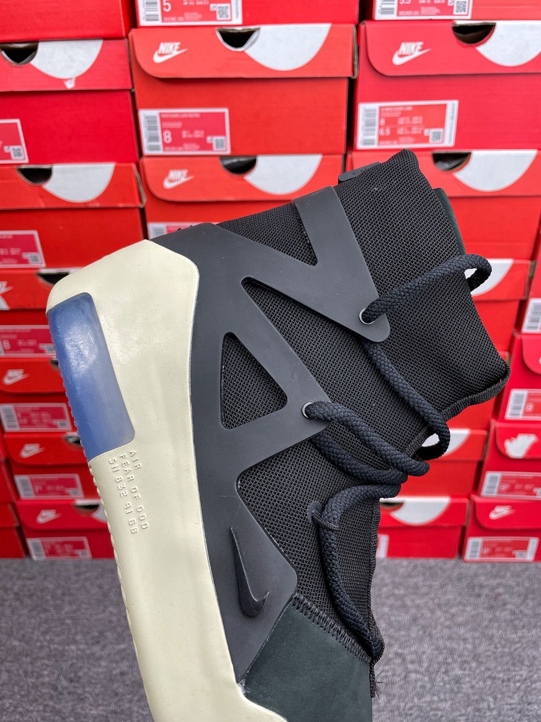 Nike Air Fear Of God 1 Black FOG 黑色 高筒 篮球鞋 球鞋 实战鞋 运动鞋 AR4237-001