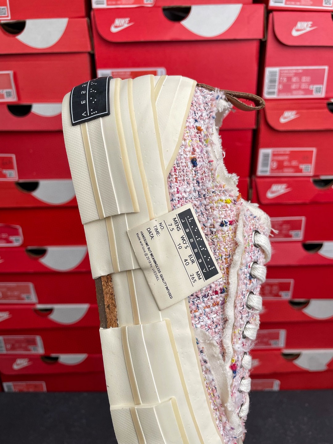 xVESSEL G.O.P. Lows Pink Tweed 吴建豪 粉色 情人节限定 变色 低筒 硫化鞋 板鞋 休闲鞋 男鞋 女鞋 F21X32P