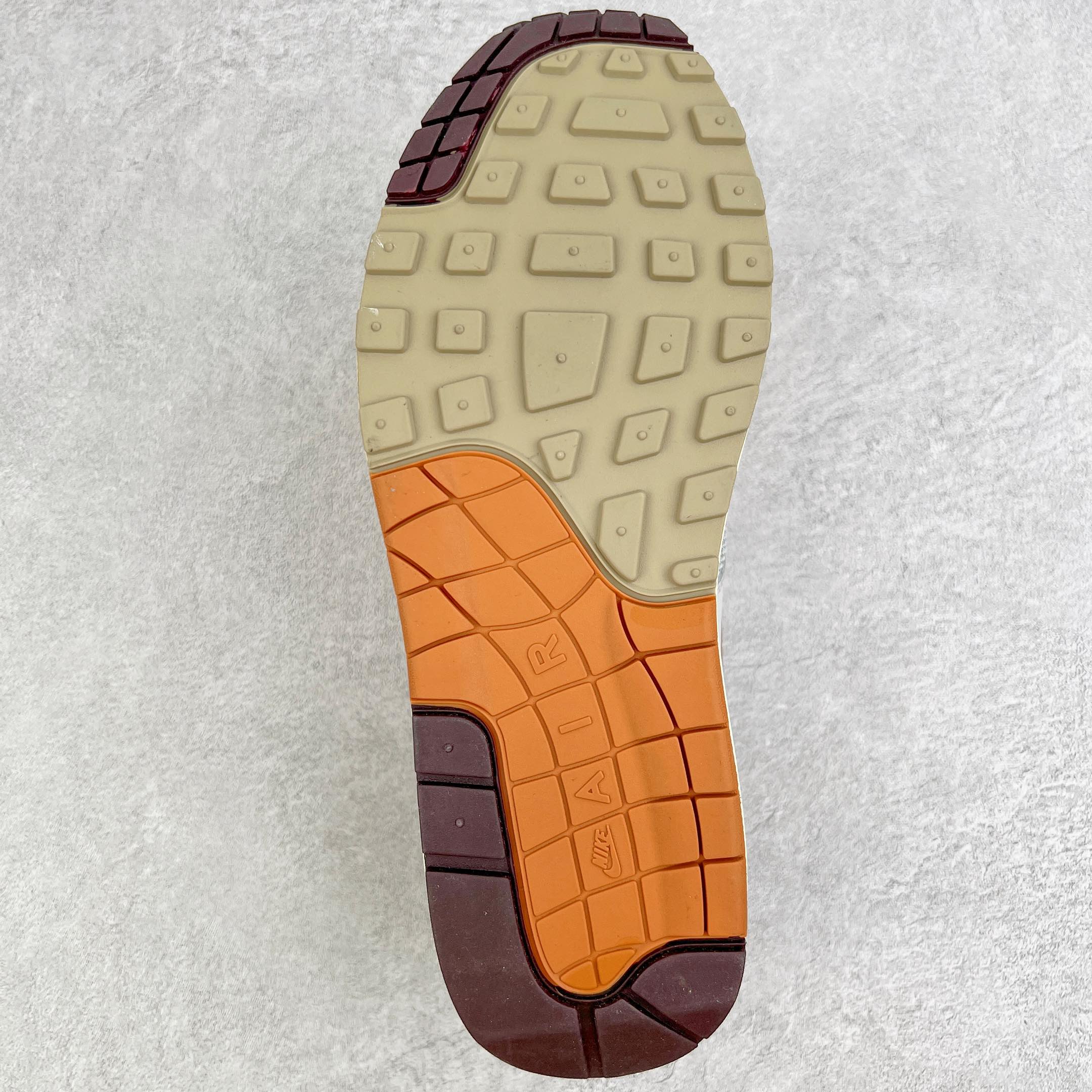 Patta Air Max 1  Monarch 灰棕 波浪纹 低筒 减震运动鞋 休闲鞋 板鞋 男鞋 女鞋 DH1348-001