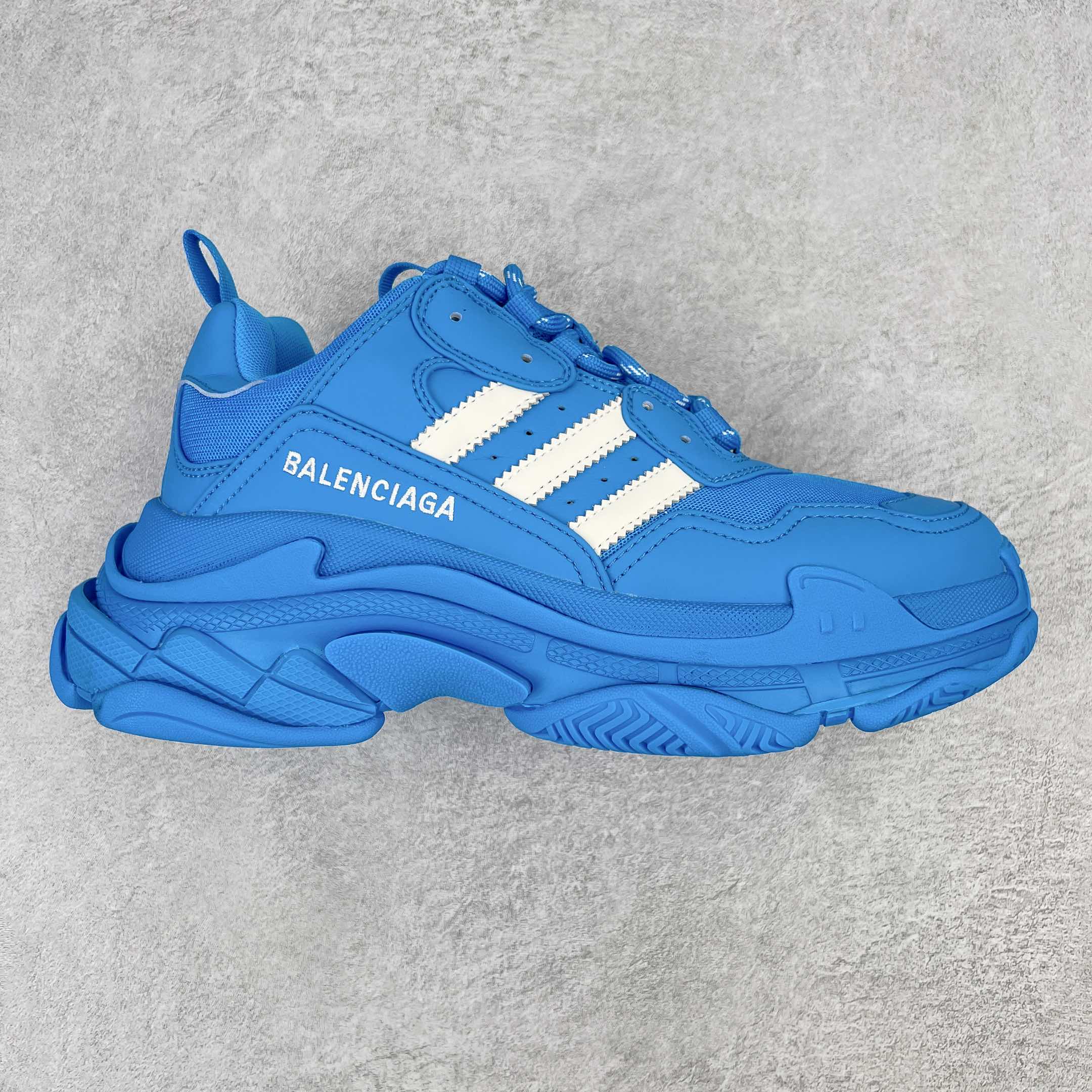 Adidas Balenciaga Track 1.0 巴黎世家 藍色 老爹鞋 运动 复古板鞋 休闲鞋 男鞋 女鞋 712821W2ZB24090