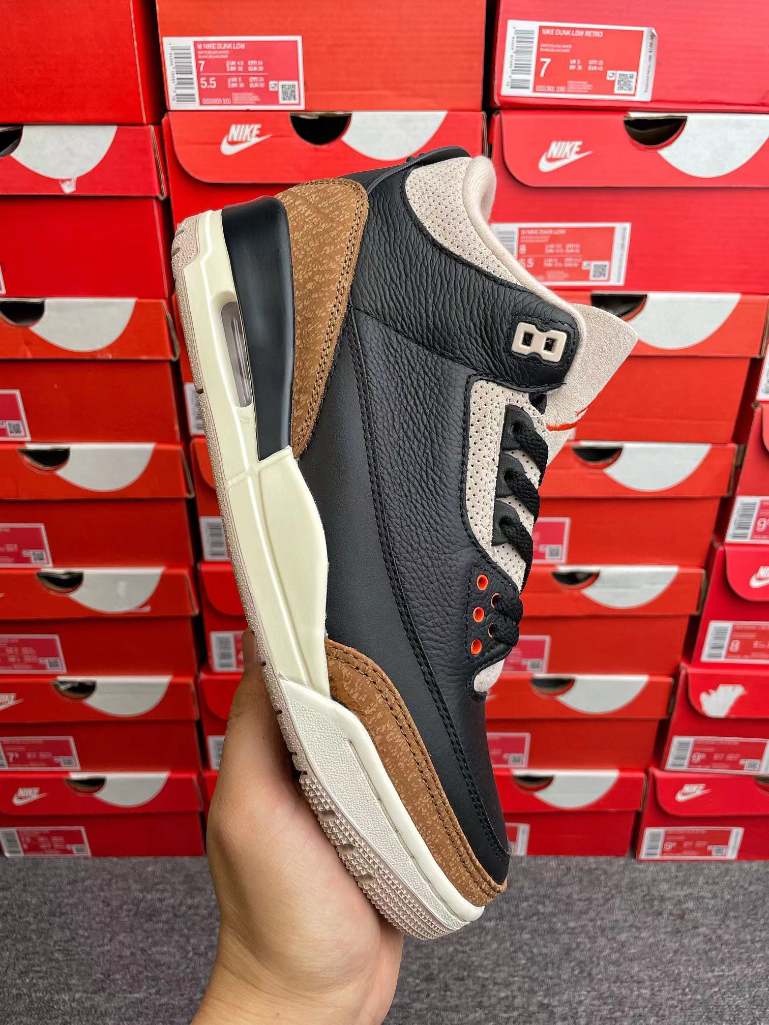 Air Jordan 3 Retro Desert Elephant  AJ3 黑棕 大象 低筒 休闲鞋 篮球鞋 板鞋 男鞋 CT8532-008
