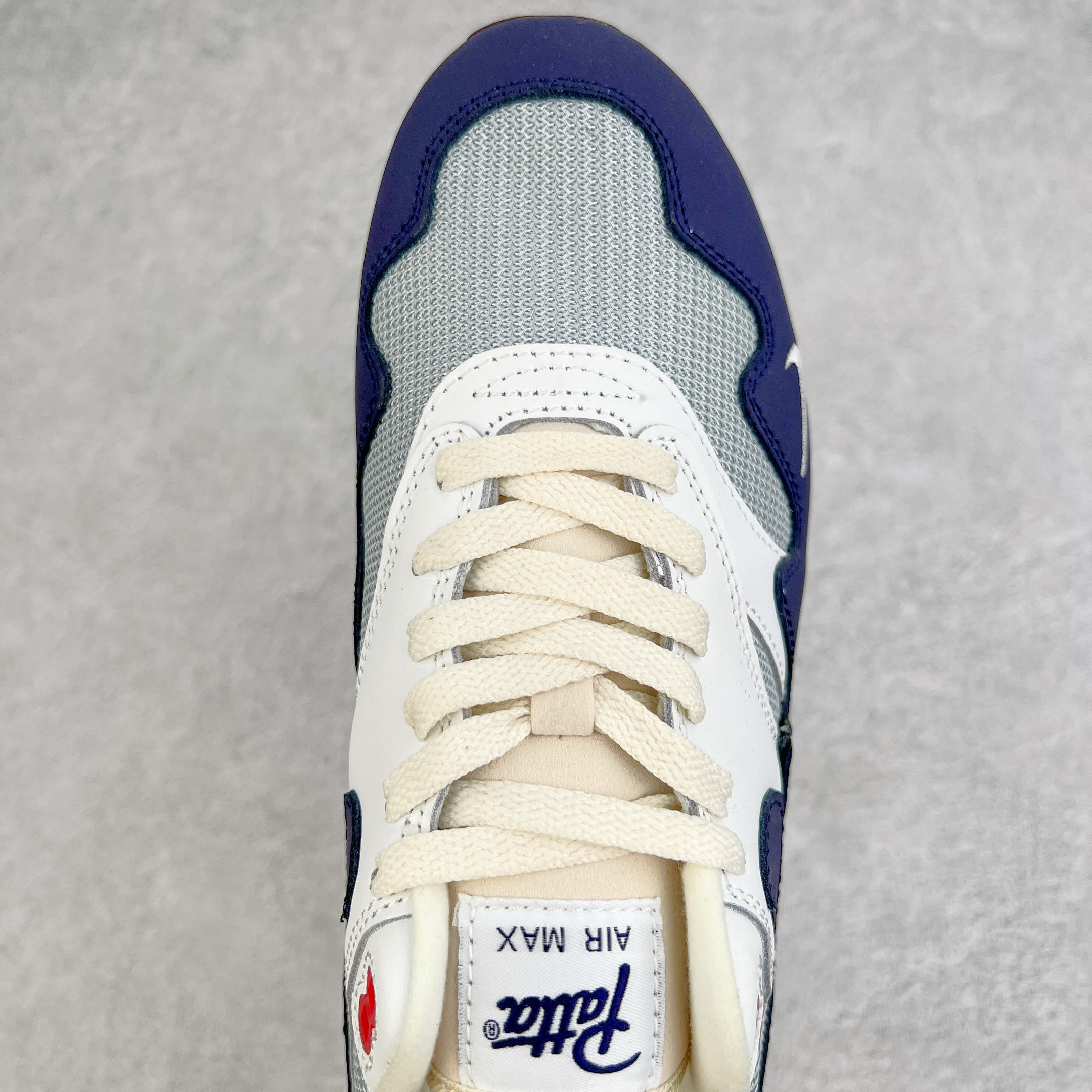 Patta Air Max 1 藏青白 波浪纹 低筒 减震运动鞋 休闲鞋 板鞋 男鞋 女鞋 