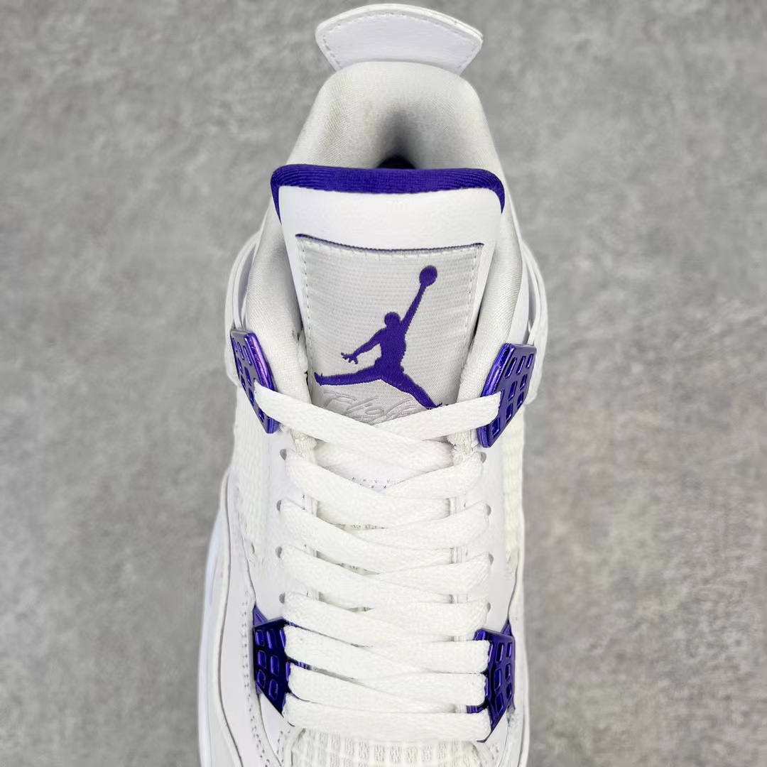 Air Jordan 4 AJ4 Retro Purple Metallic 白紫 篮球鞋 运动鞋 休闲鞋 男鞋 女鞋 CT8527-115