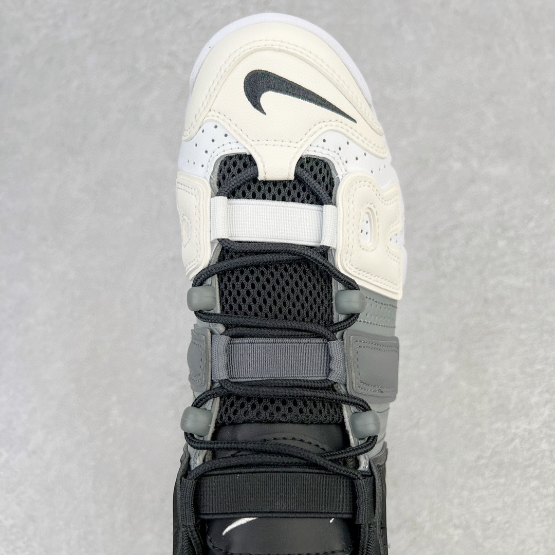 新版 Nike Air More Uptempo Tri - Color 皮蓬 大AIR 白灰黑 低筒 篮球鞋 男鞋 女鞋 921948-002