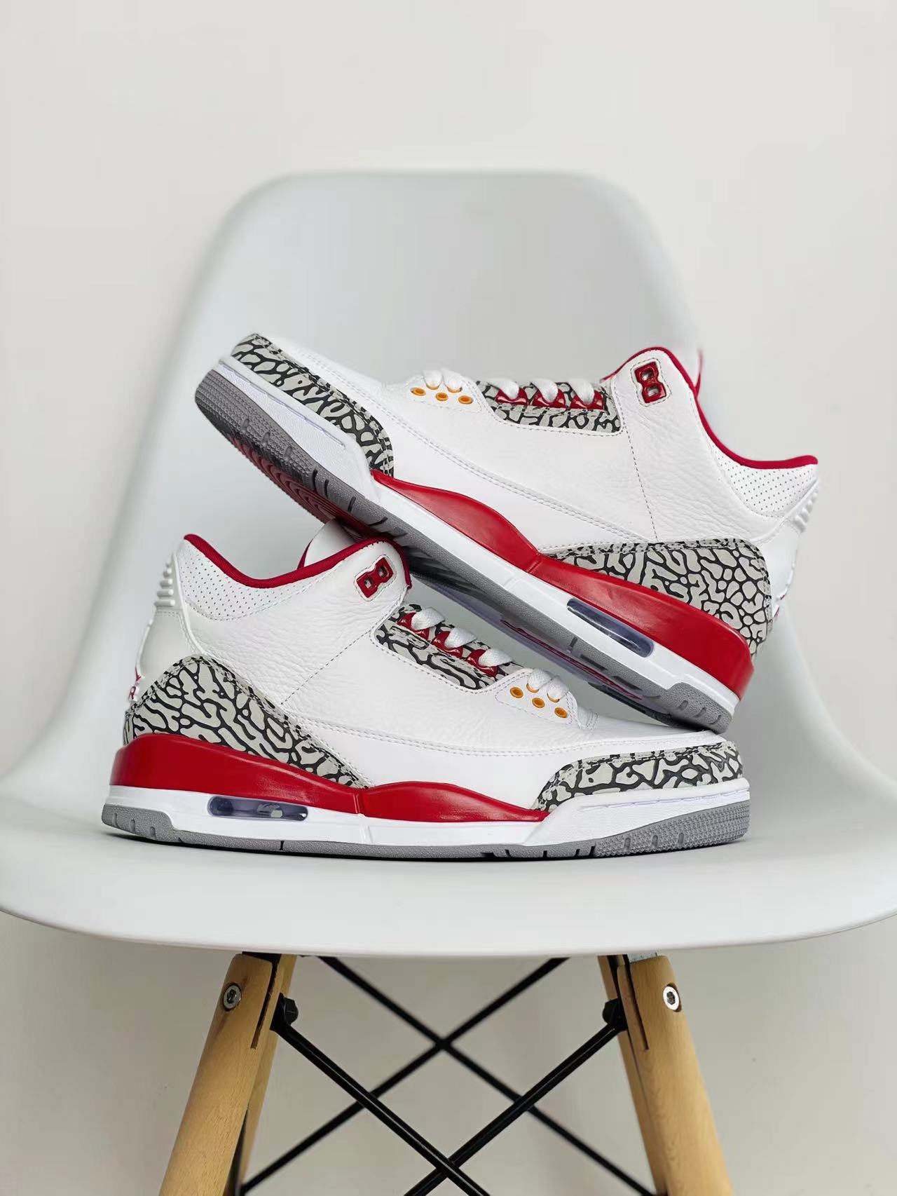 Air Jordan 3 Retro Cardinal Red 紅雀 白酒紅 AJ 3 低筒 休闲鞋 篮球鞋 板鞋 男鞋 CT8532-126