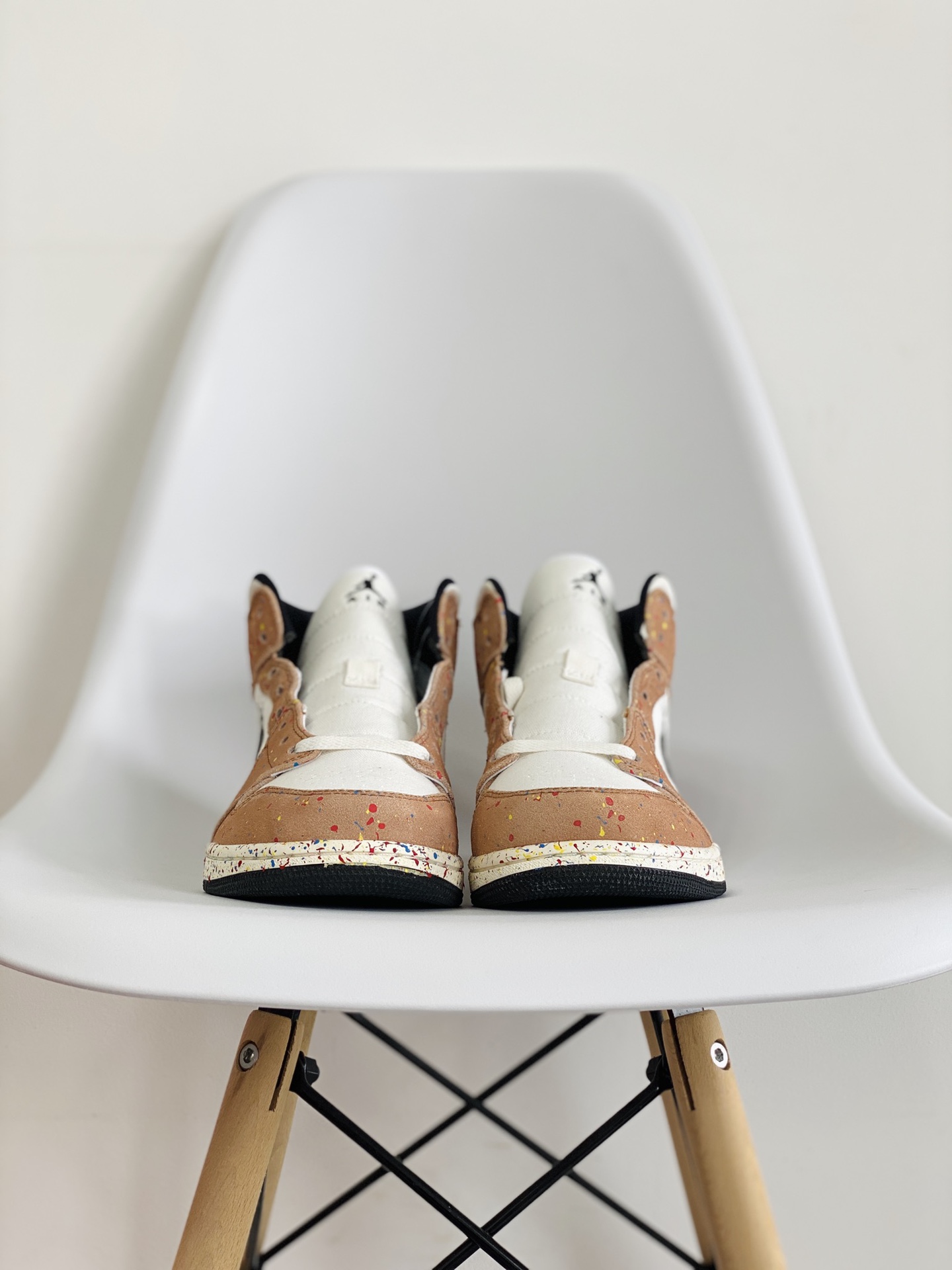 Air Jordan 1 Mid AJ1 Splatter 水彩潑墨 休闲鞋 女鞋 男鞋 情侣鞋 板鞋  DA8005-100