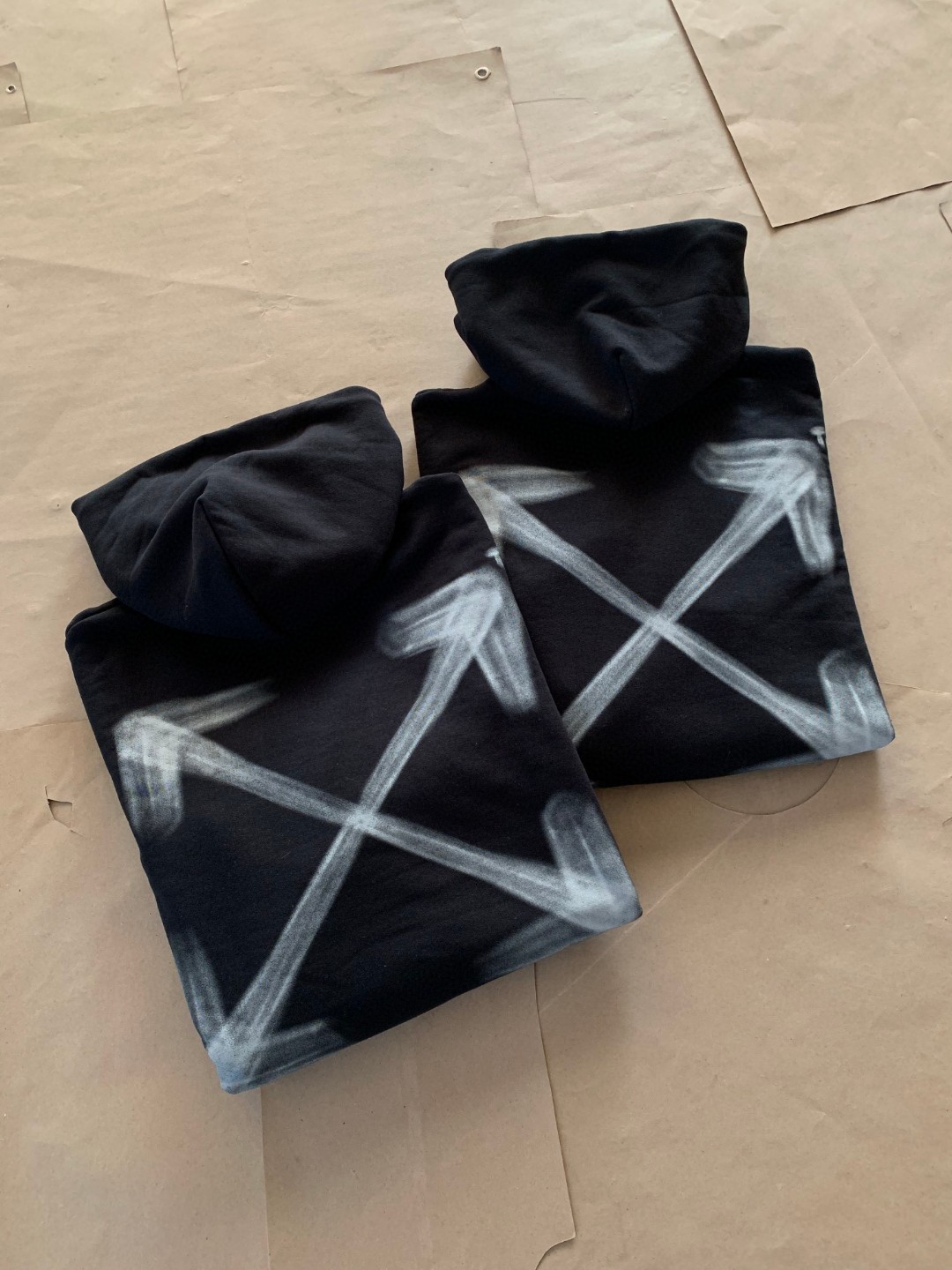  Off White 22FW 黑色 布鲁克林博物馆粉刷箭头 连帽卫衣 长袖 秋冬 男女同款