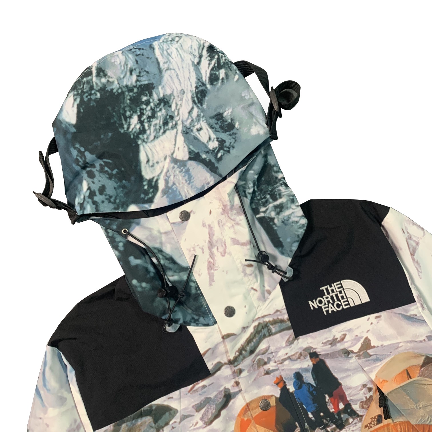 INVNCIBLE  The North Face Printed Mountain Jacket 聯名款  雪山基地營 衝鋒衣 夾克 防水 防風 保暖長袖 外套 風摟 男款 女款 NF0A4NDNS58