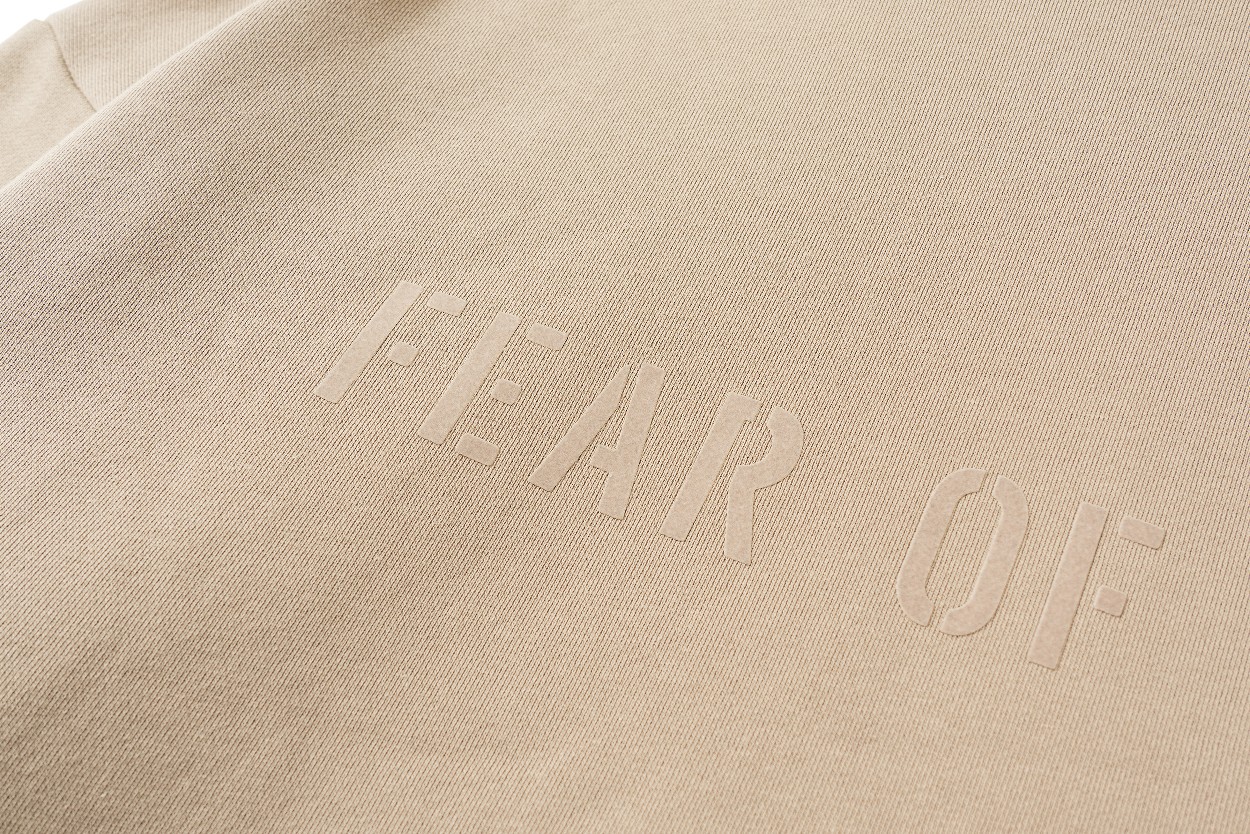 FG-Fear of God Seventh Collection FG Hoodie FOG 7th 驼色 印花连帽卫衣 加绒 外套 长袖 男女同款 