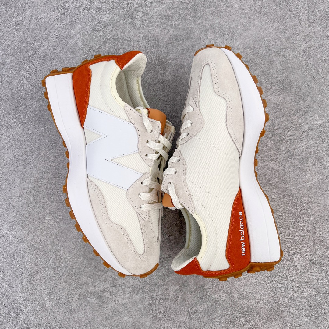 New Balance 327 浅灰色 橙灰  低筒 复古慢跑鞋 休闲鞋 板鞋 运动鞋 男鞋 女鞋 WS327RA