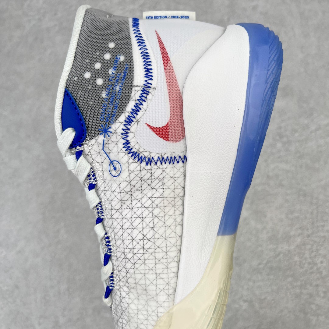 Zoom KD 12 杜兰特 12 白蓝 高筒 减震防滑 实战鞋 篮球鞋 运动鞋 男鞋