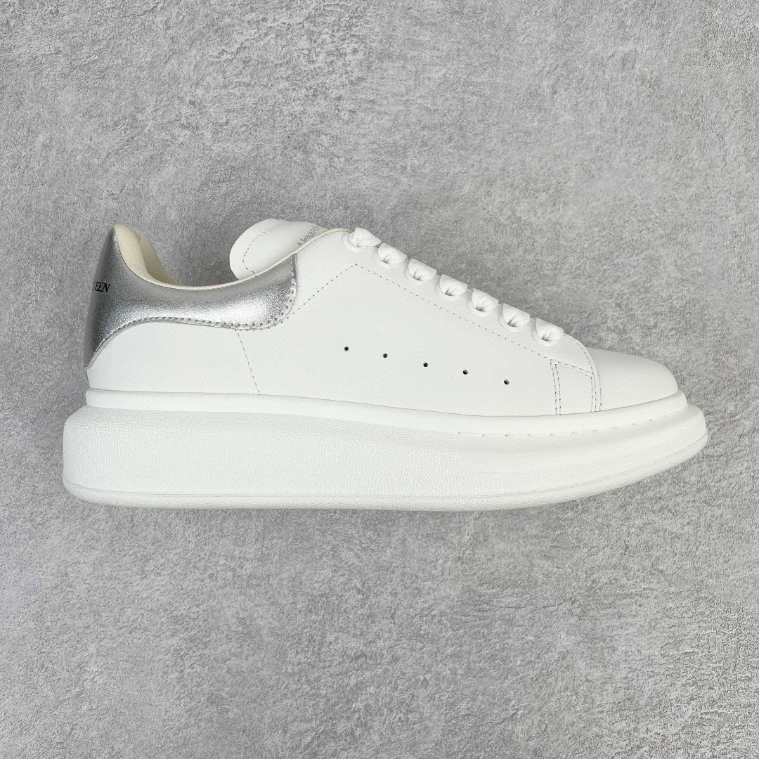 Alexander McQueen 麦昆 白色 银尾 低筒 板鞋 休闲鞋 厚底鞋 增高鞋 男鞋 女鞋 553770WHFBU9042