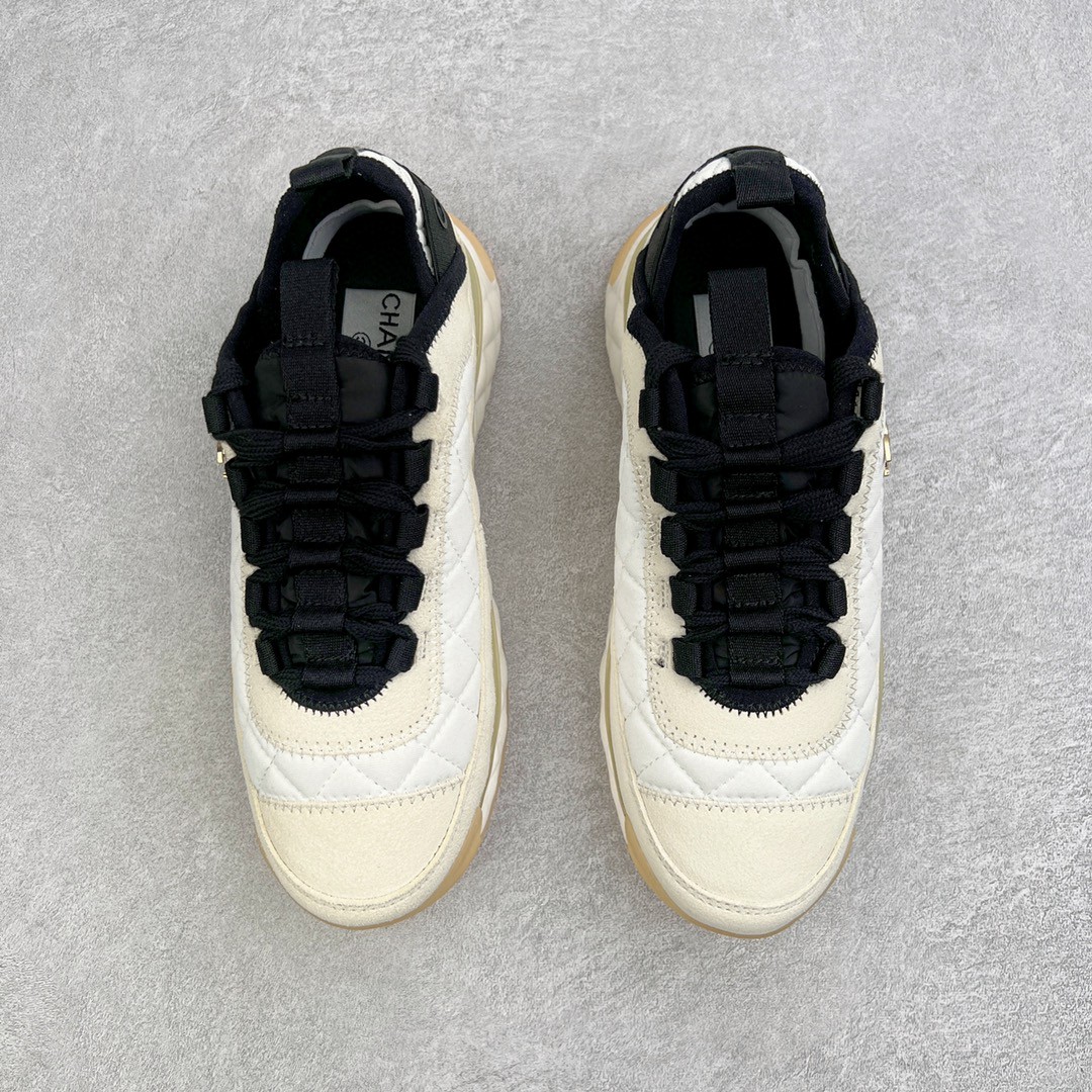 CHANEL 香奈儿 白色 金扣 小牛皮 低筒 运动鞋 休闲鞋 跑步鞋 女鞋 G38501 Y55619 K3543