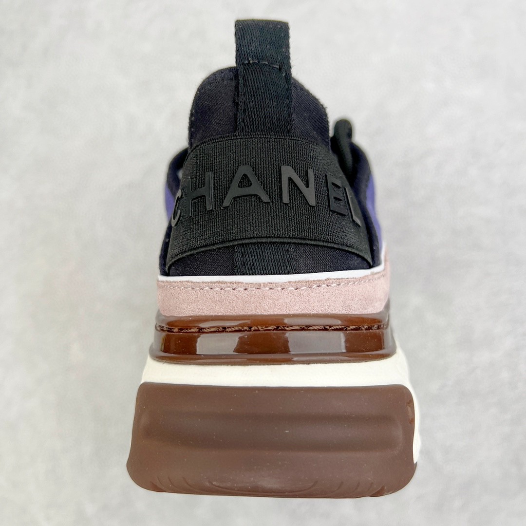 CHANEL 香奈儿 淡粉色 绒面 小牛皮 低筒 运动鞋 休闲鞋 跑步鞋 女鞋