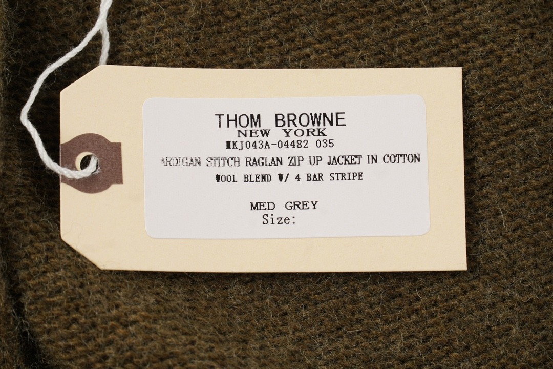 Thom Browne 21FW 四条纹单排扣羊毛衫 棕褐色 针织衫 开衫 毛衣 外套 长袖 男女同款 