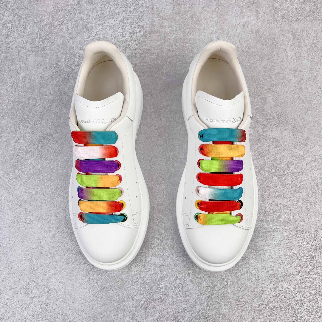 Alexander McQueen 麦昆 白色 低筒 板鞋 休闲鞋 厚底鞋 增高鞋 男鞋 女鞋 553680WHX9P9035
