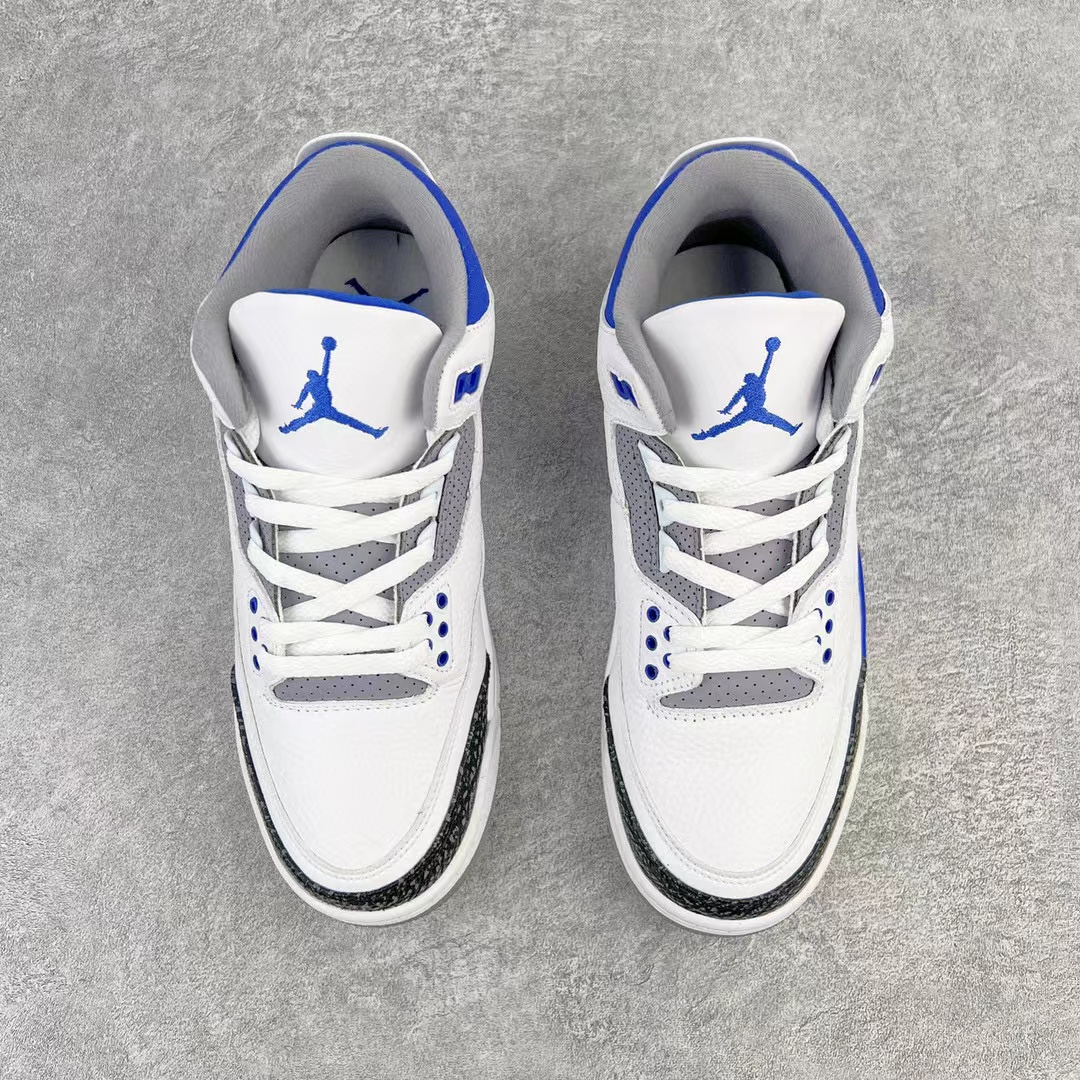 Air Jordan 3 Retro Racer Blue 賽車藍  AJ 3低筒 休闲鞋 篮球鞋 板鞋 男鞋 CT8532-145