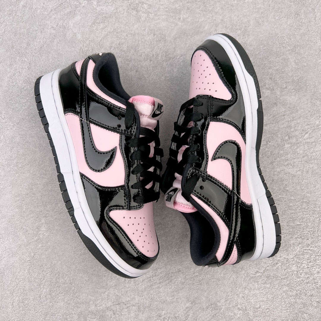 dunk Low SEE Pink Black 黑粉 漆皮 低筒 复古板鞋 休闲鞋 男鞋 女鞋  DJ9955-600