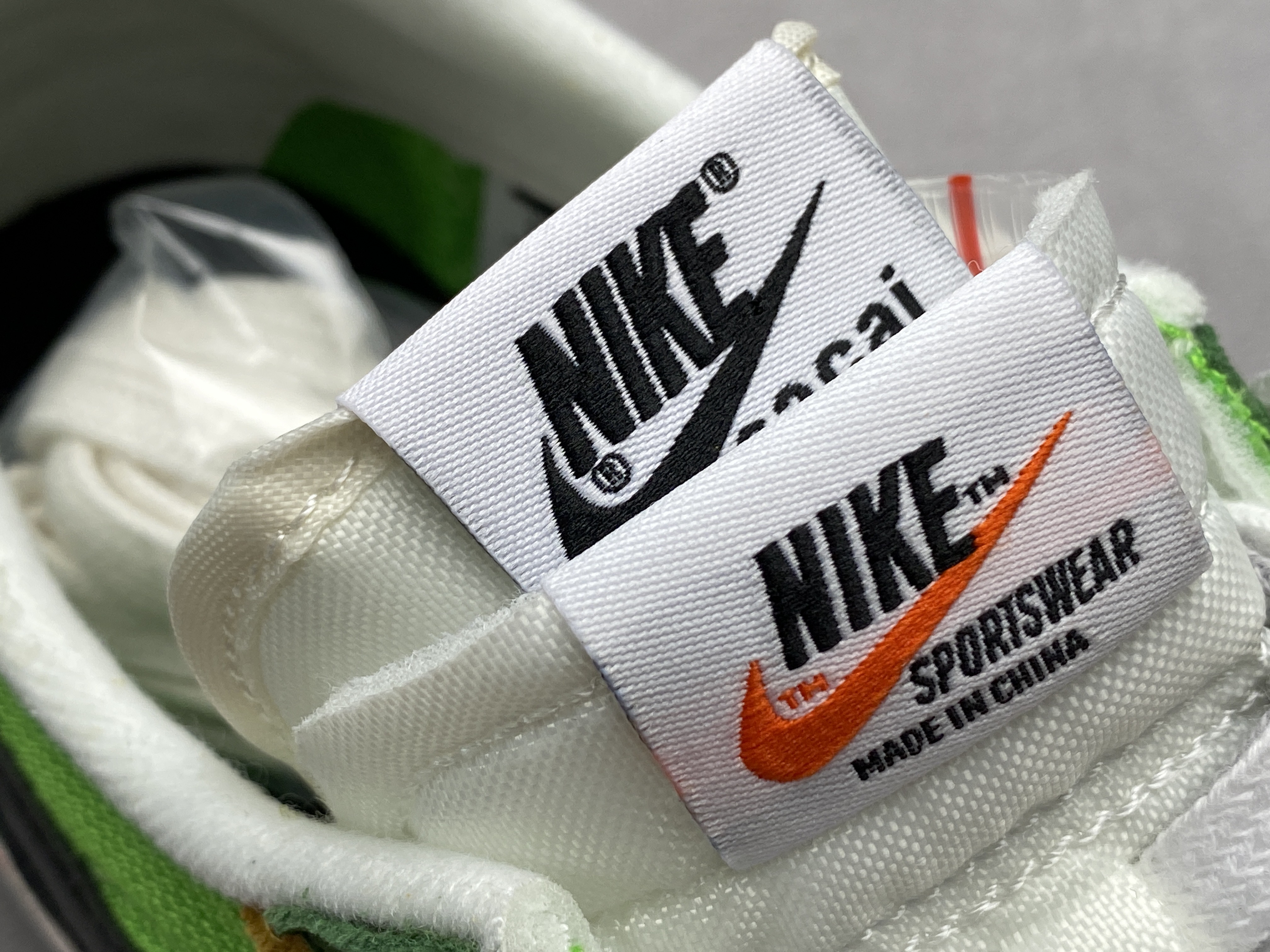 Sacai  LVD Waffle 黃綠 低筒 双勾 华夫 复古时鞋 休闲鞋 透气网面 运动鞋 男鞋厚底 女鞋增高BV0073-300