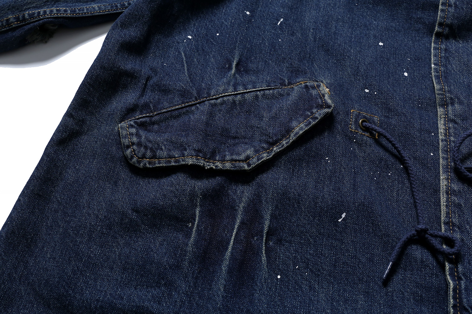 MADNESS MDNS M51  牛仔破洞 泼墨 日系 外套长袖 秋冬季 休闲 男女同款