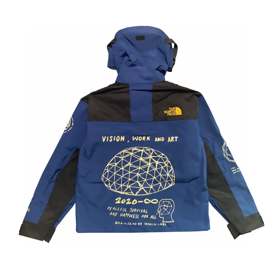 The North Face x Brain Dead 联名款 Printed Mountain Jacket 北面 脑死亡涂鸦冲锋衣 夾克 防水 防風 外套 男款 女款 NF0A4QR9JC6