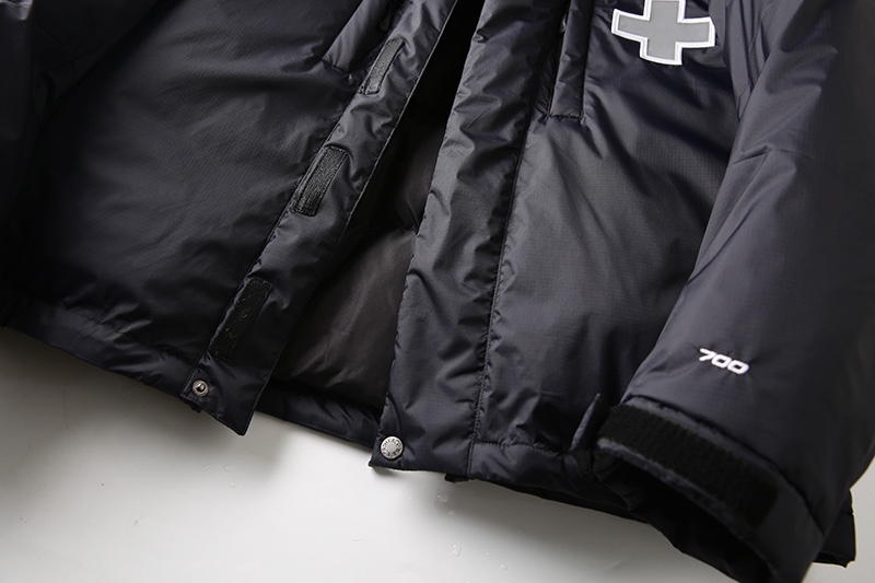 Supreme SS22 Week 5 THE NORTH FACE 联名款 Series Rescue Baltoro Jacket 反光救援印花连帽羽绒服 黑色 外套 长袖 保暖 男女同款 SUP-SS22-183