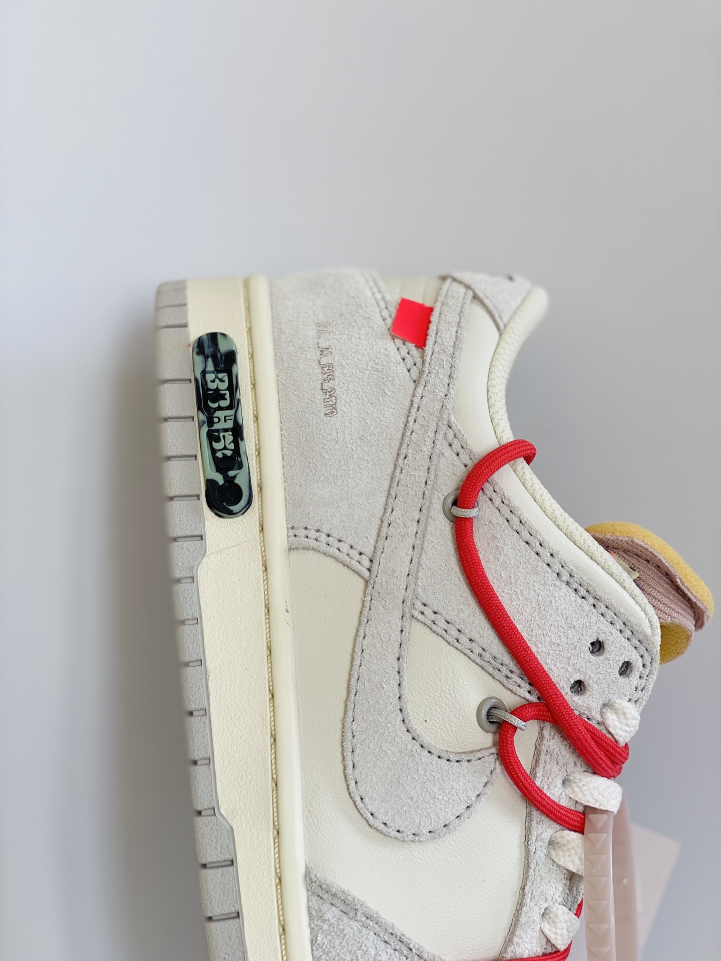 NO.33 Off-White Duunk  Low THE 50-33 灰白 麂皮 低筒 板鞋 休闲鞋 滑板鞋 男鞋 女鞋 DJ0950-118