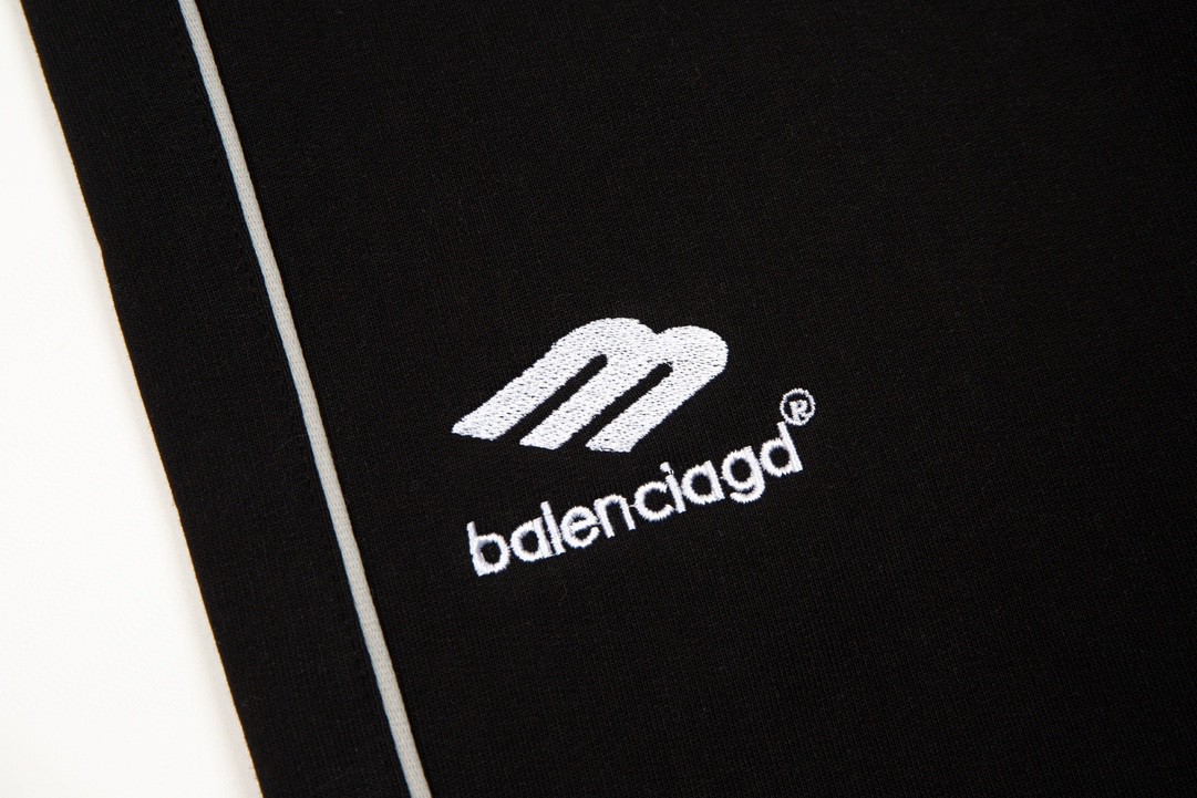 Balenciaga 3B Sports lcon Tracksuit 黑色 裤子 休闲裤 运动裤 长裤 宽松 男女同款 697967TMVA61000