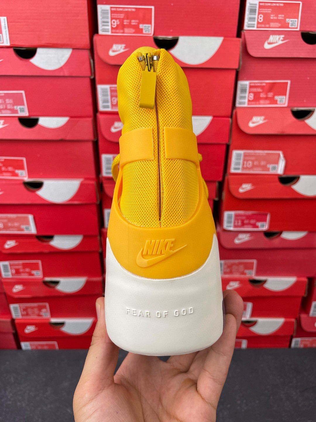 Nike Air Fear of God 1 Amarillo FOG 黄白 高筒 篮球鞋 球鞋 实战鞋 运动鞋 AR4237-700