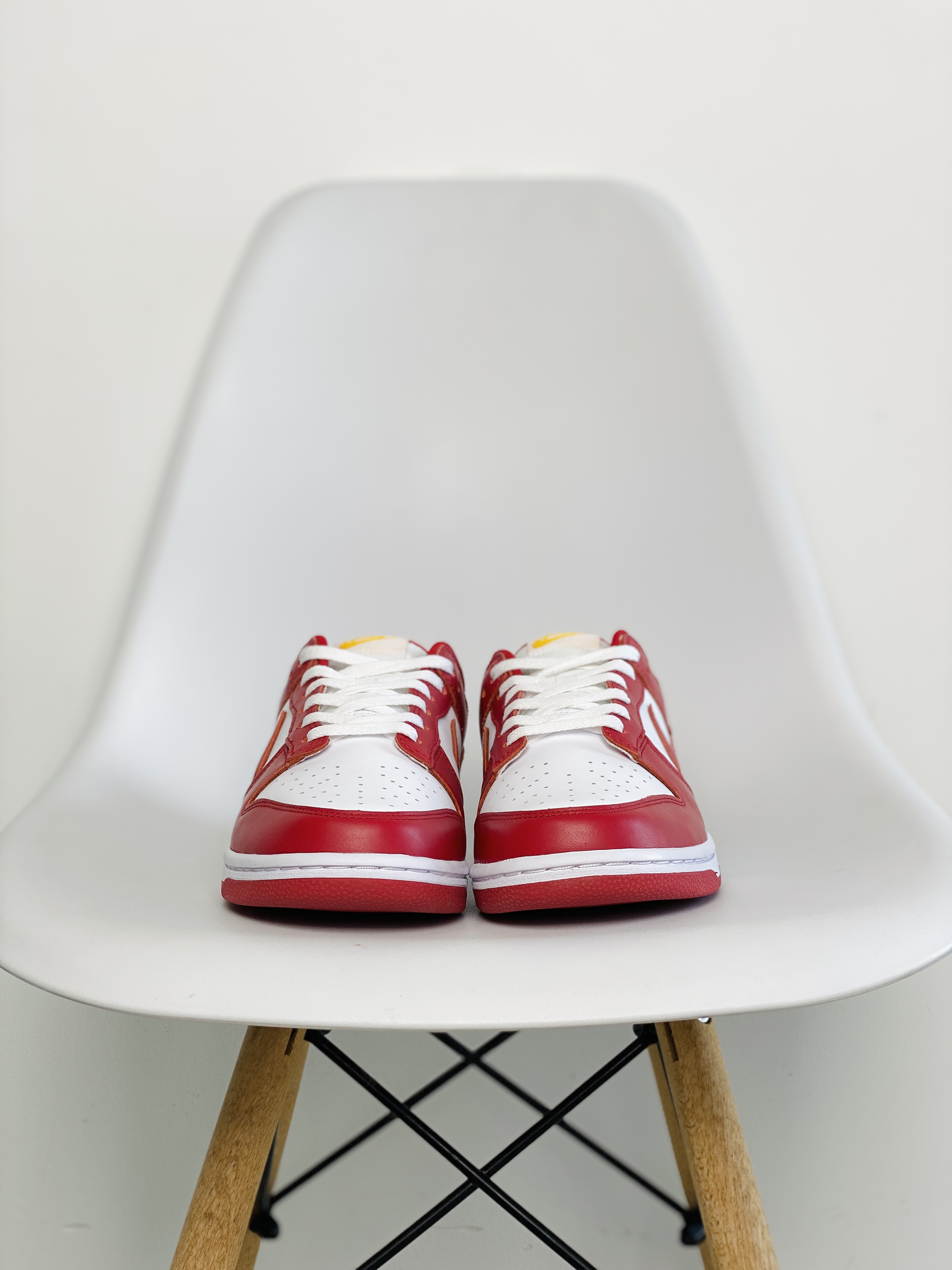 dunk Low Gym Red 白红 黄色刺绣 低筒 复古板鞋 休闲鞋 男鞋 女鞋  DD1391-602