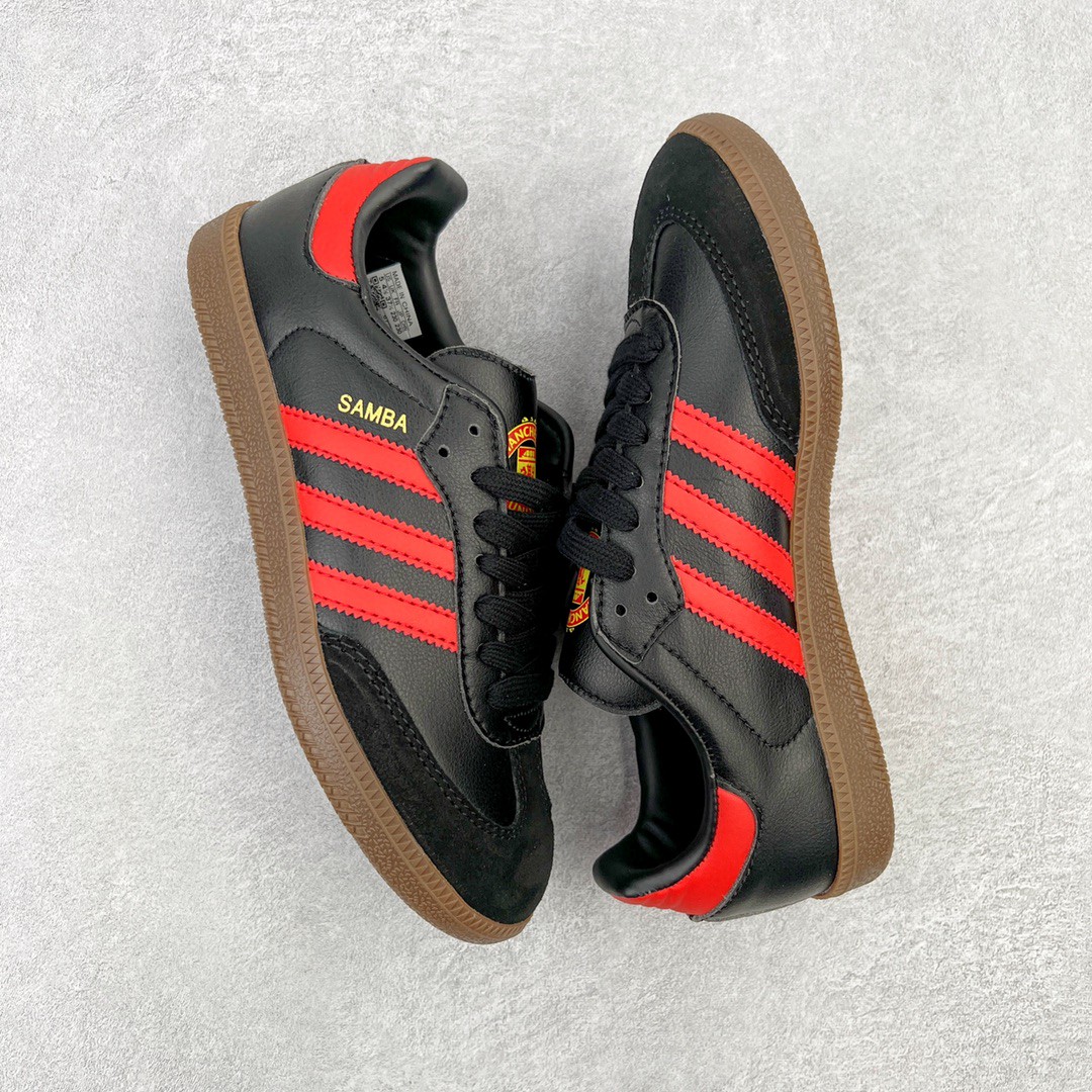 Adidas Originals Samba Team 黑红 低筒 复古板鞋 休闲鞋 男鞋 女鞋  HQ7030