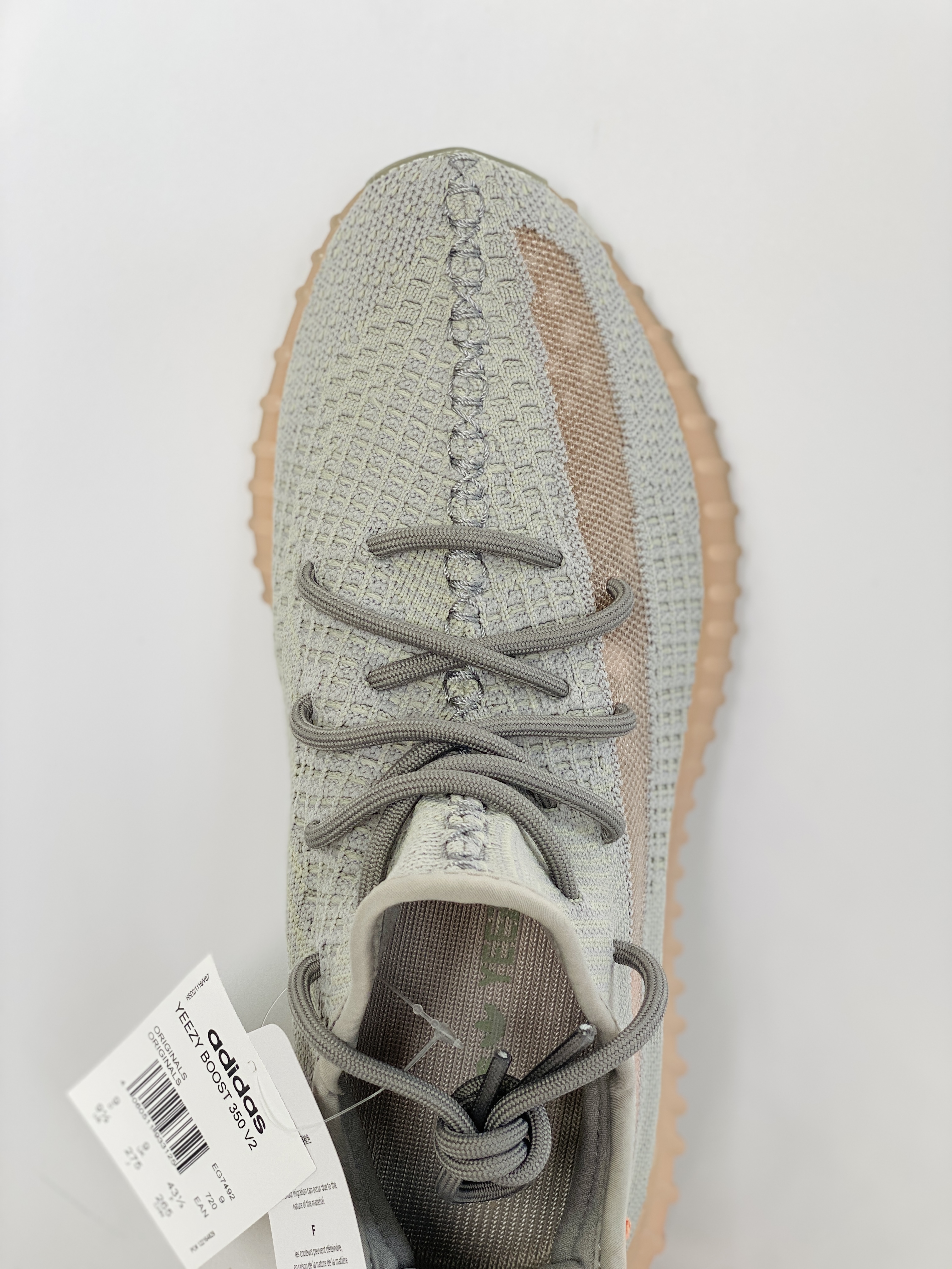 adidas originals Yeezy Boost 350 V2 True Form 低筒 休闲鞋 运动鞋 男鞋 女鞋 EG7492