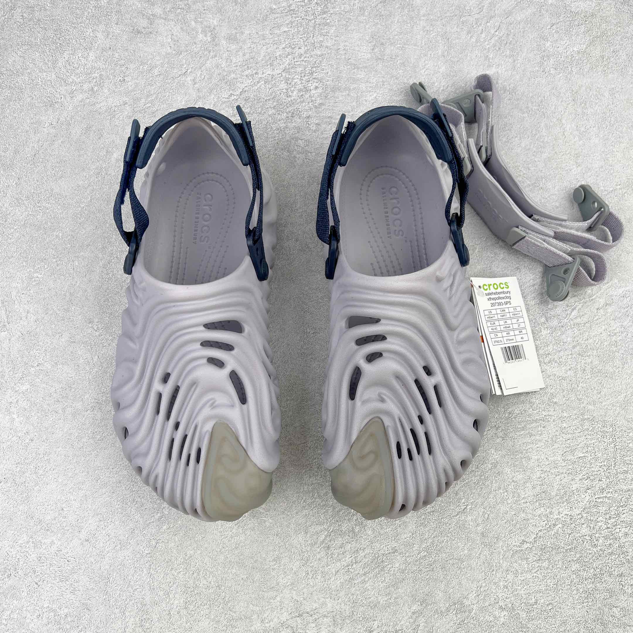 Salehe Bembury Crocs Pollex Clog Urchin 迷雾紫 室内外 拖鞋 沙滩鞋  男女同款 207393-5PS