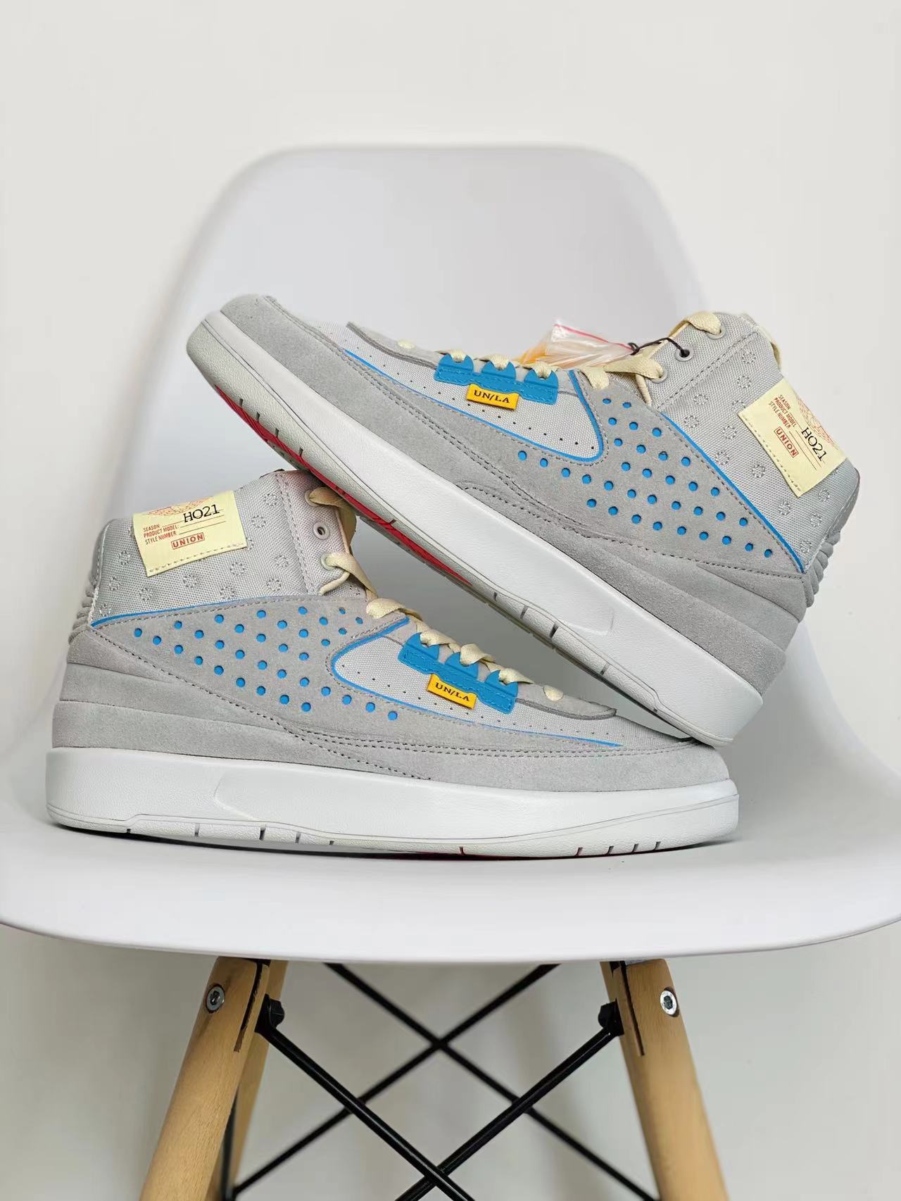 Union LA Air Jordan AJ2 Grey Fog 高筒 灰蓝 复古篮球鞋 男鞋  DN3802-001