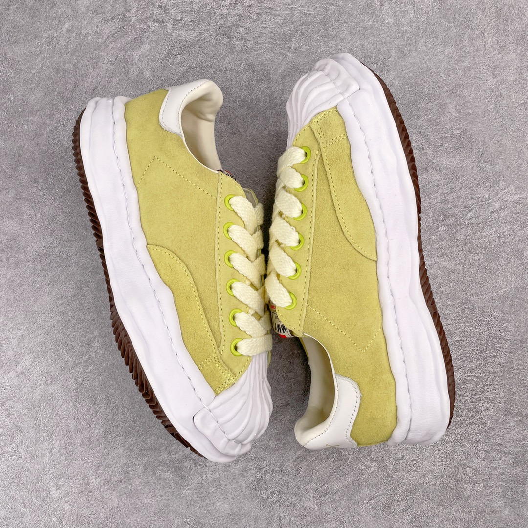 MIHARA YASUHIRO Original MMY 三原康裕 黄色 麂皮 低筒 溶胶鞋  板鞋 休闲鞋 增高鞋 男鞋 女鞋 A07FW708