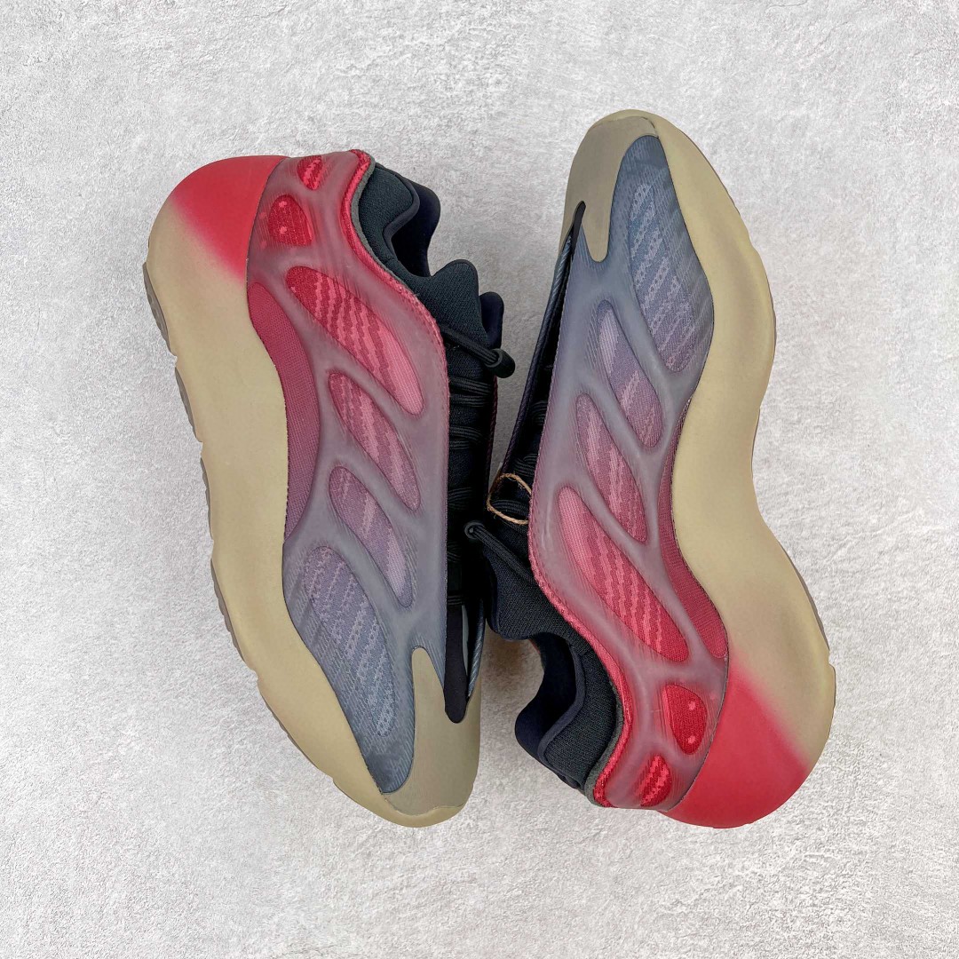 adidas originals Yeezy 700V3 Fade Carbon 蓝粉渐变 霓虹 低筒 休闲鞋 运动鞋 老爹鞋 男鞋 女鞋 GW1814