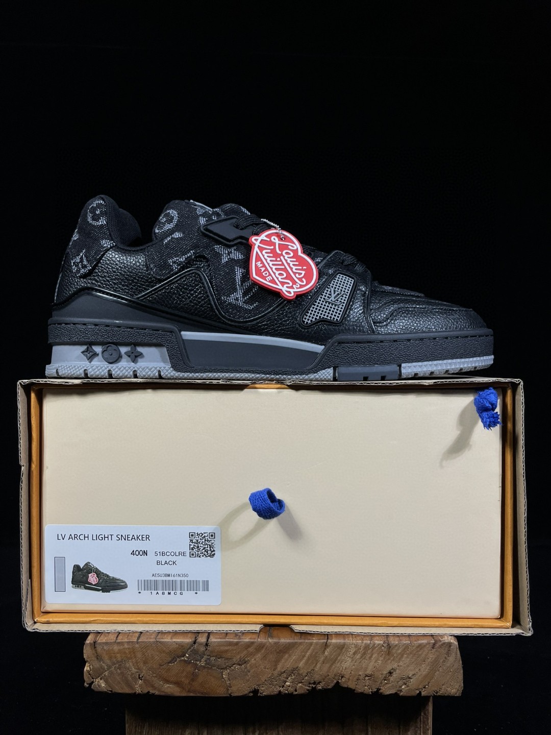 Nigo Louis Vuitton 路易威登 Nigo2 联名款 Trainer 黑色 低筒 休闲鞋 板鞋 男鞋 女鞋 1A9IPH