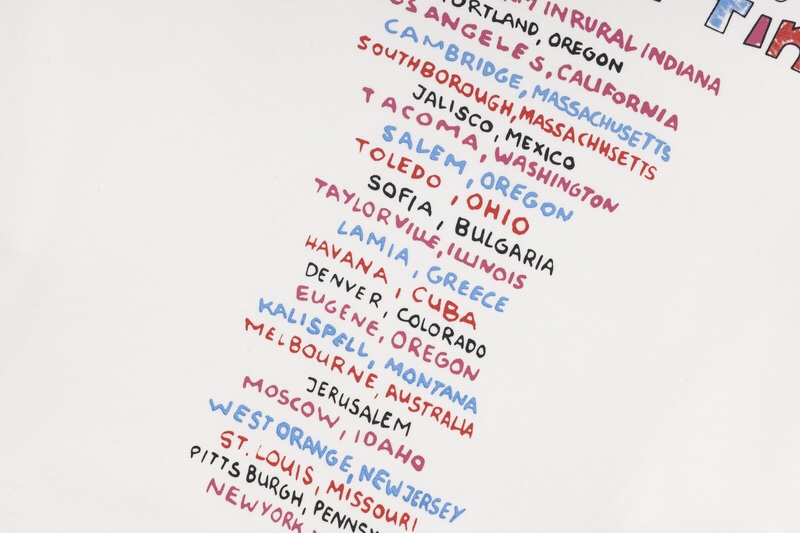 Balenciaga Pink Martini Merch 联名 字母涂鸦印花连帽卫衣 白色 套头 长袖 秋冬款 男女同款 697971TMVO19800