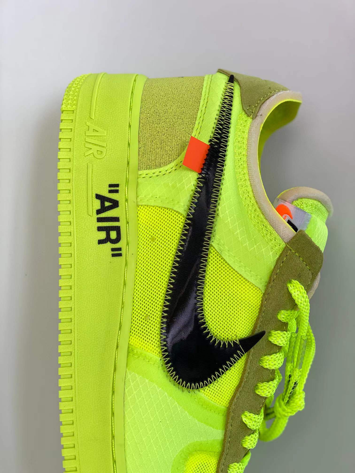 OFF-WHITE Air Force 1 Low Part 2 Volt THE TEN 荧光绿 低筒 空军一号 休闲鞋 板鞋 男鞋 AO4606-700