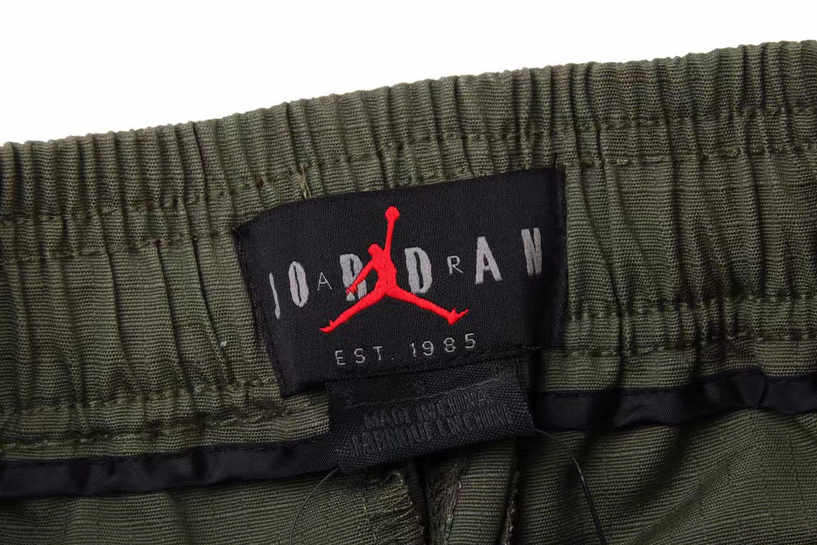 Air Jordan 6 Travis Scott  綠色 聯名 多口袋工裝休閒褲 長褲 直筒褲 棉褲 中腰 春秋款 男款 CQ4394-222