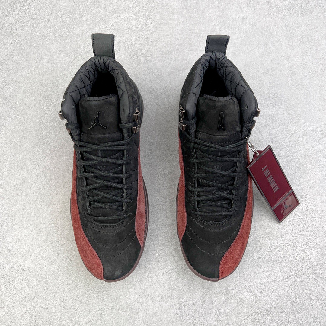 A Ma Maniére x Air Jordan 12 Retro AJ12 联名 黑酒红 碳板 全掌气垫 篮球鞋 球鞋 男鞋 休闲鞋 DV6989-001