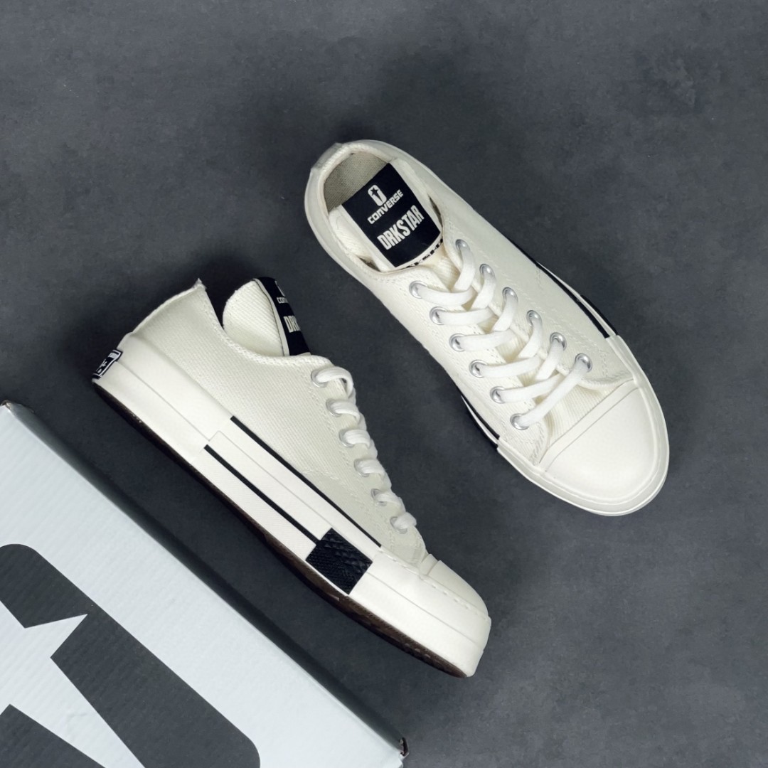 Rick Owens DRKSHDW Converse Chuck Taylor ALL Star 1970S Ox 白色 高筒 板鞋 休闲鞋 帆布鞋 男鞋 女鞋 A00134C